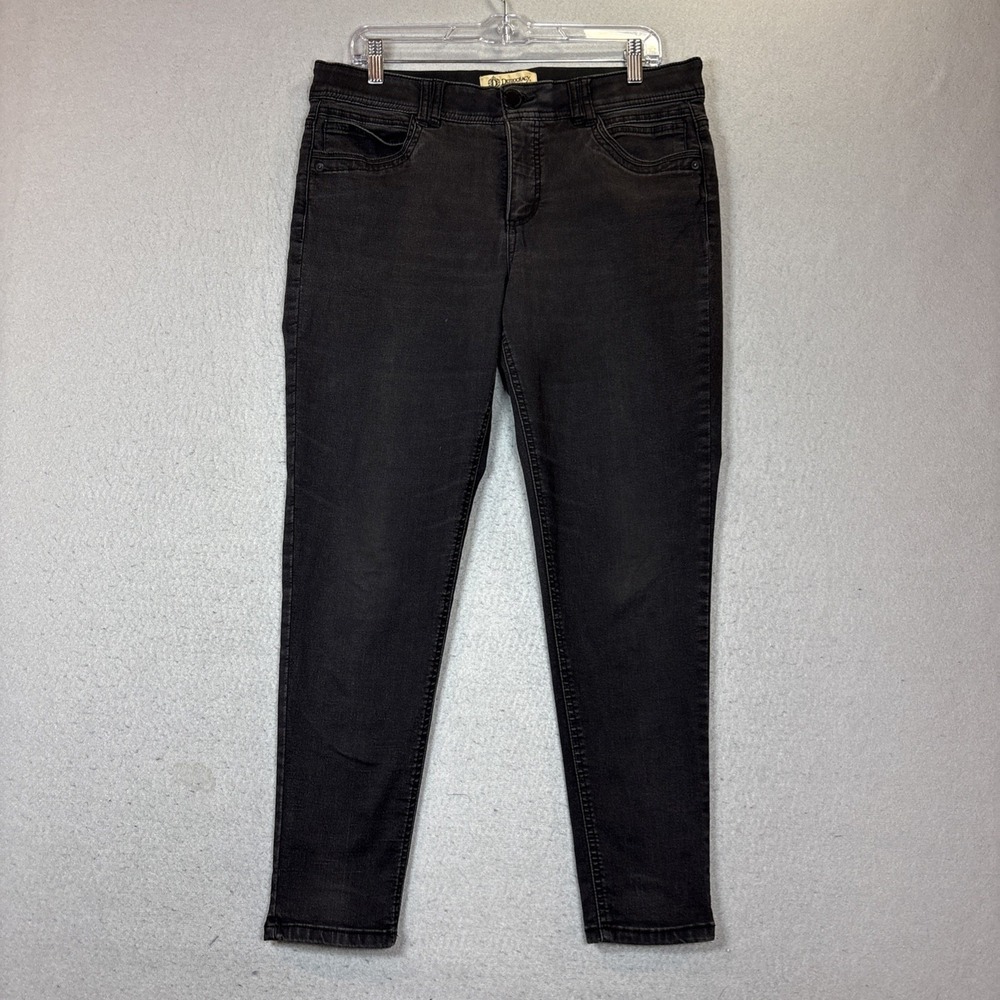 Women's Democracy Ab Technology Black Cropped Ankle Skinny Jeans, Size 12